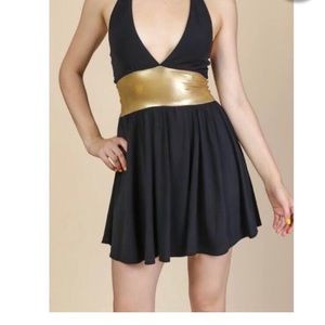 Victoria Secret Black dress with gold accent